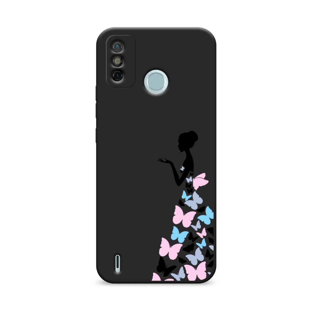фото Чехол awog "платье из бабочек" для tecno spark 6 go
