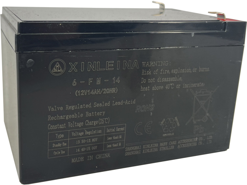 Аккумулятор для электромобилей Xinleina 12V14Ah 20Hr-X-6FM14