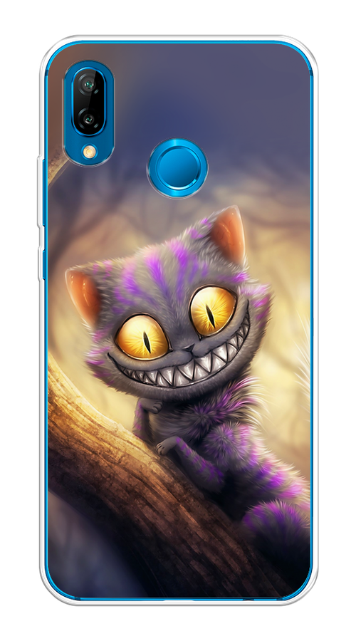 

Чехол Awog на Huawei P20 Lite "Cheshire Cat", Фиолетовый;желтый, 64450-1