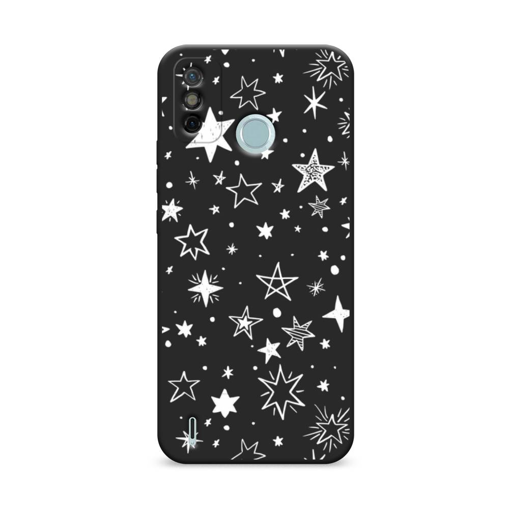

Чехол Awog на Tecno Spark 6 GO "Звездочки графика белая", Разноцветный, 300252-1