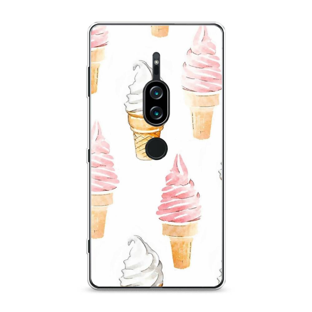 

Силиконовый чехол "Нарисованное мороженое" на Sony Xperia XZ2 Premium, 53350-10