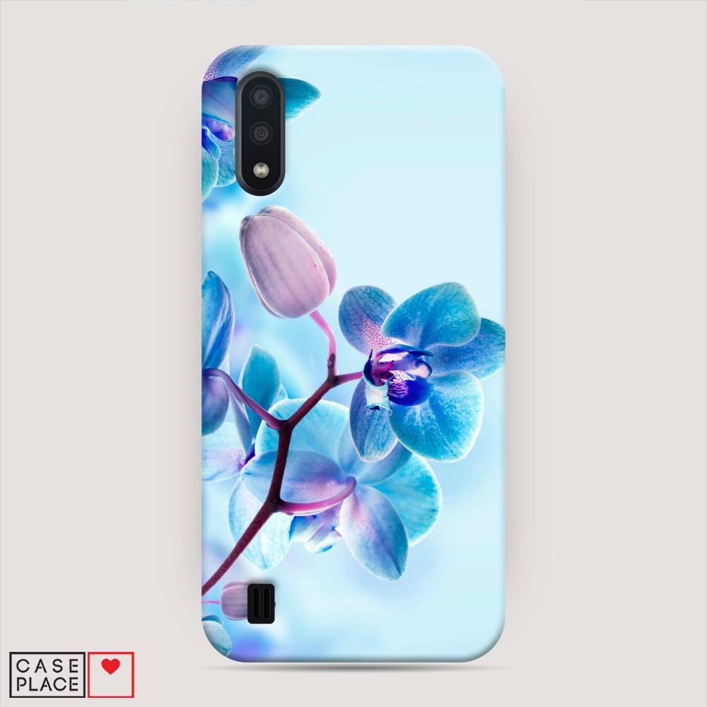 

Пластиковый чехол "Голубая орхидея" на Samsung Galaxy A01