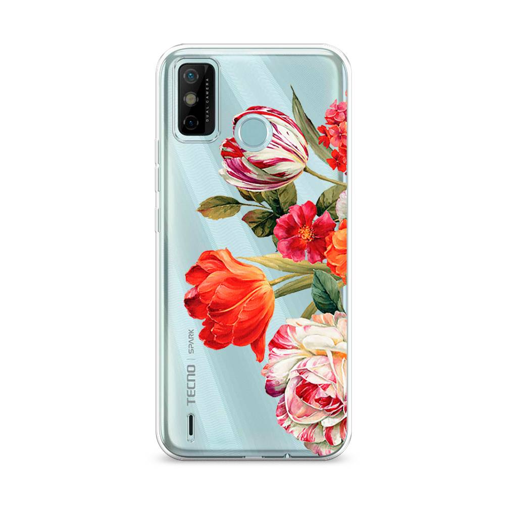 

Чехол Awog на Tecno Spark 6 GO "Весенний букет", Разноцветный, 300250-8
