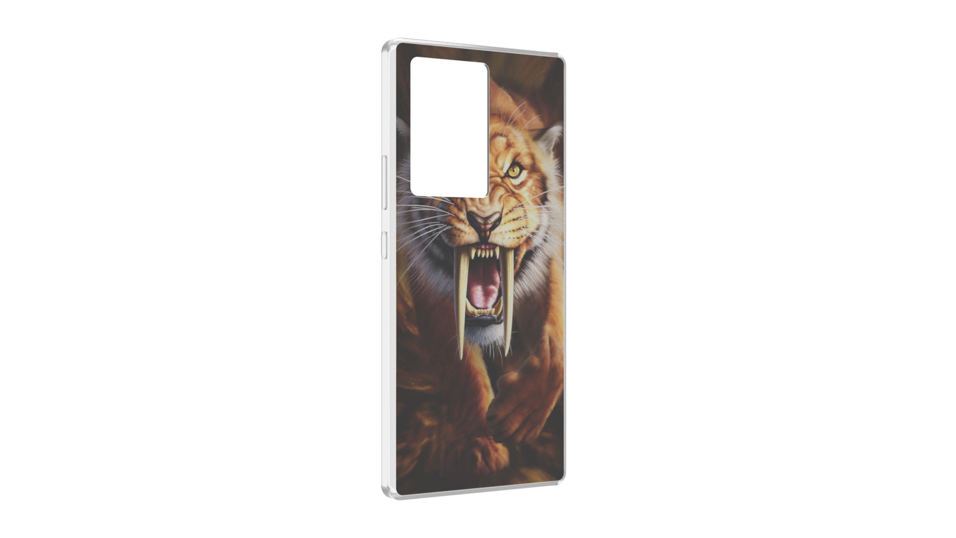 

Чехол MyPads саблезубый злой тигр для ZTE Nubia Z40 Pro, Прозрачный, Tocco