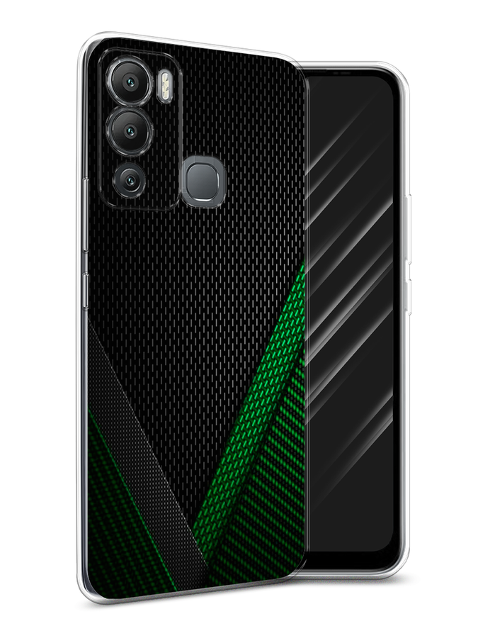 

Чехол Awog на Infinix Hot 12i "Зеленый карбон", Разноцветный, 3101250-3