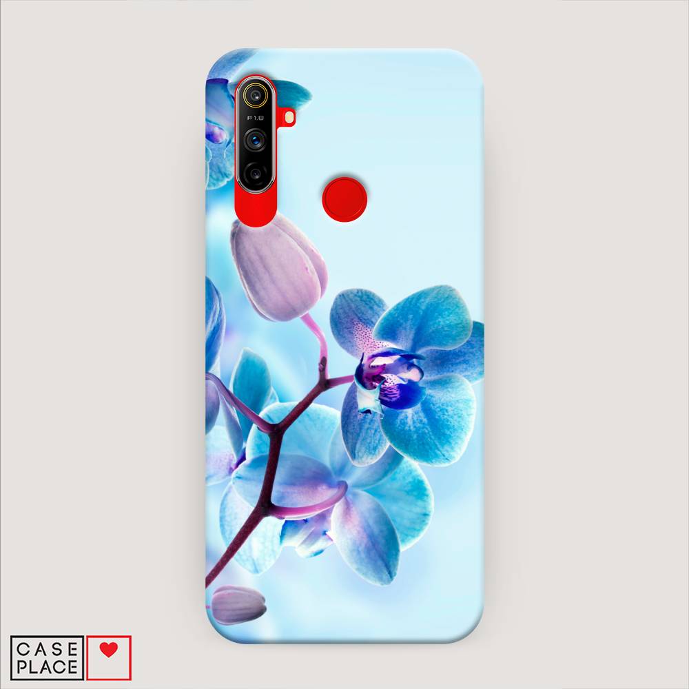

Пластиковый чехол "Голубая орхидея" на Realme C3, 253020-6