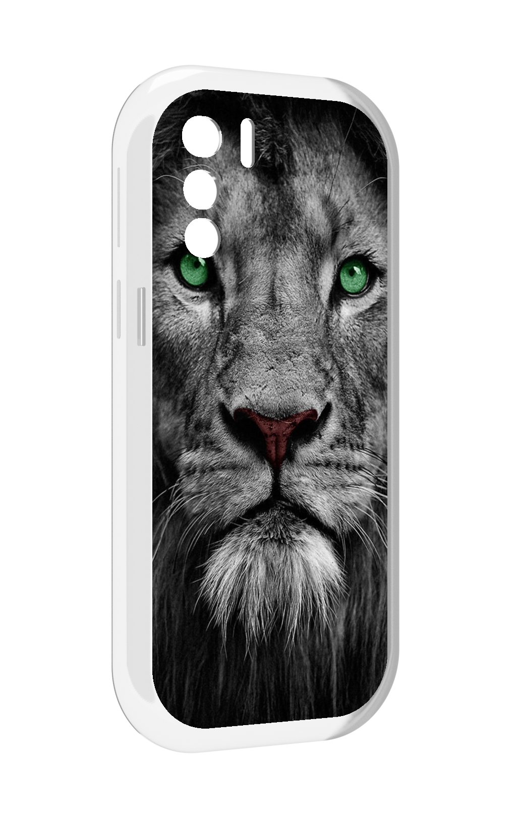 

Чехол MyPads Лев-зеленоглазый мужской для UleFone Note 13P, Прозрачный, Tocco