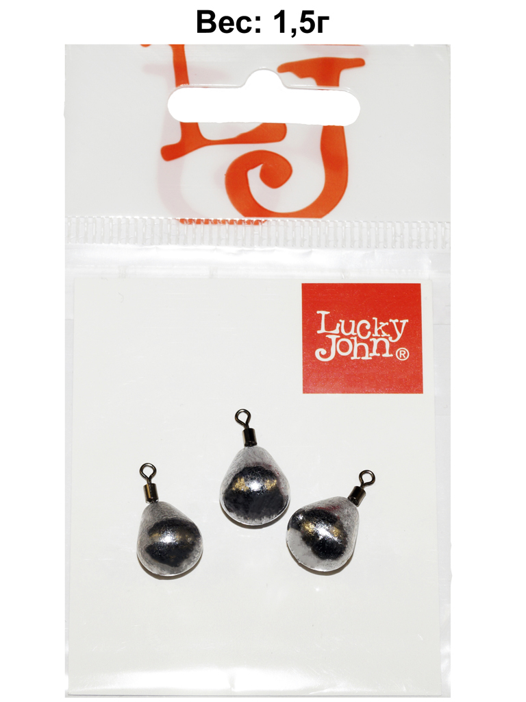 

Рыболовные грузила Lucky John Jig Rig 1.5 г, 3 шт, Серебристый, Jig Rig