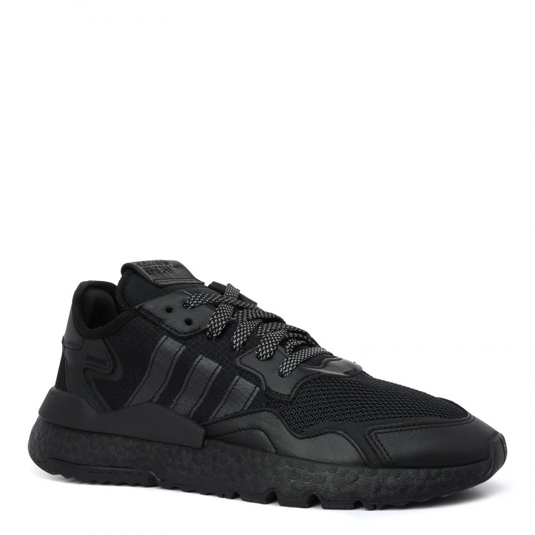 фото Кроссовки мужские adidas nite jogger черные 12 uk