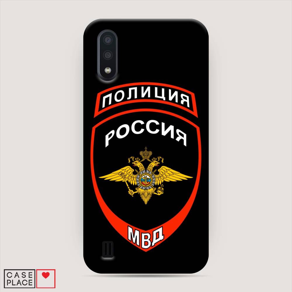 

Пластиковый чехол "Полиция шеврон" на Samsung Galaxy A01
