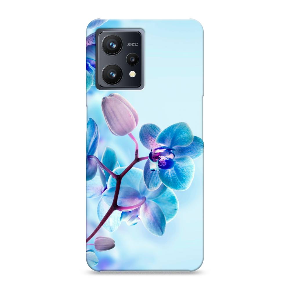 

Пластиковый чехол "Голубая орхидея" на Realme 9, 257220-6