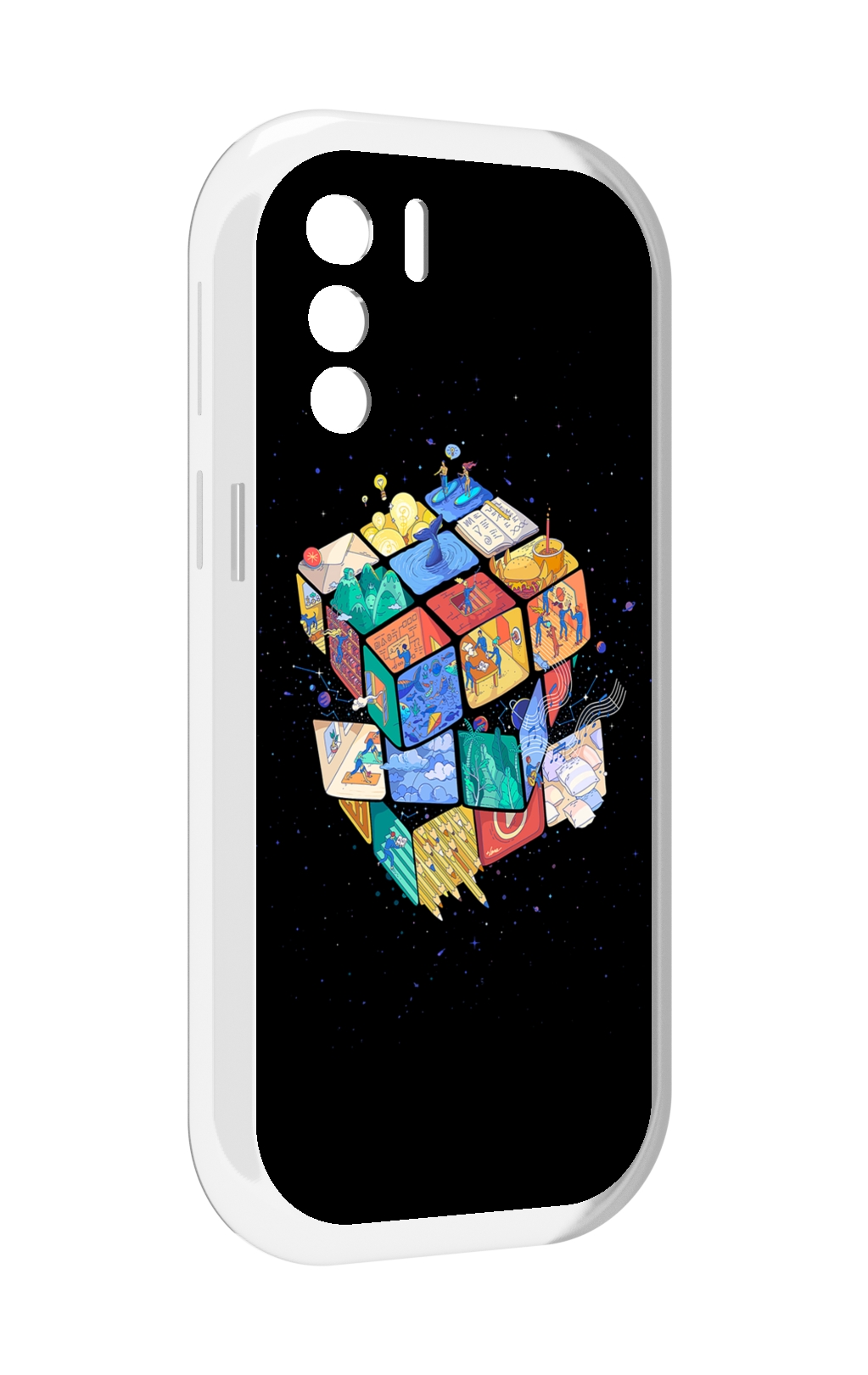 

Чехол MyPads Кубик-Рубика для UleFone Note 13P, Прозрачный, Tocco
