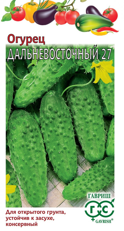 

Семена огурец Дальневосточный 27 Гавриш 001384-10 10 уп.