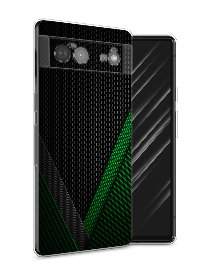

Чехол Awog на Google Pixel 6 "Зеленый карбон", Разноцветный, 270850-3