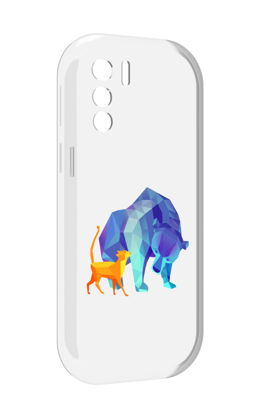 

Чехол MyPads Кот-и-медведь для UleFone Note 13P, Прозрачный, Tocco