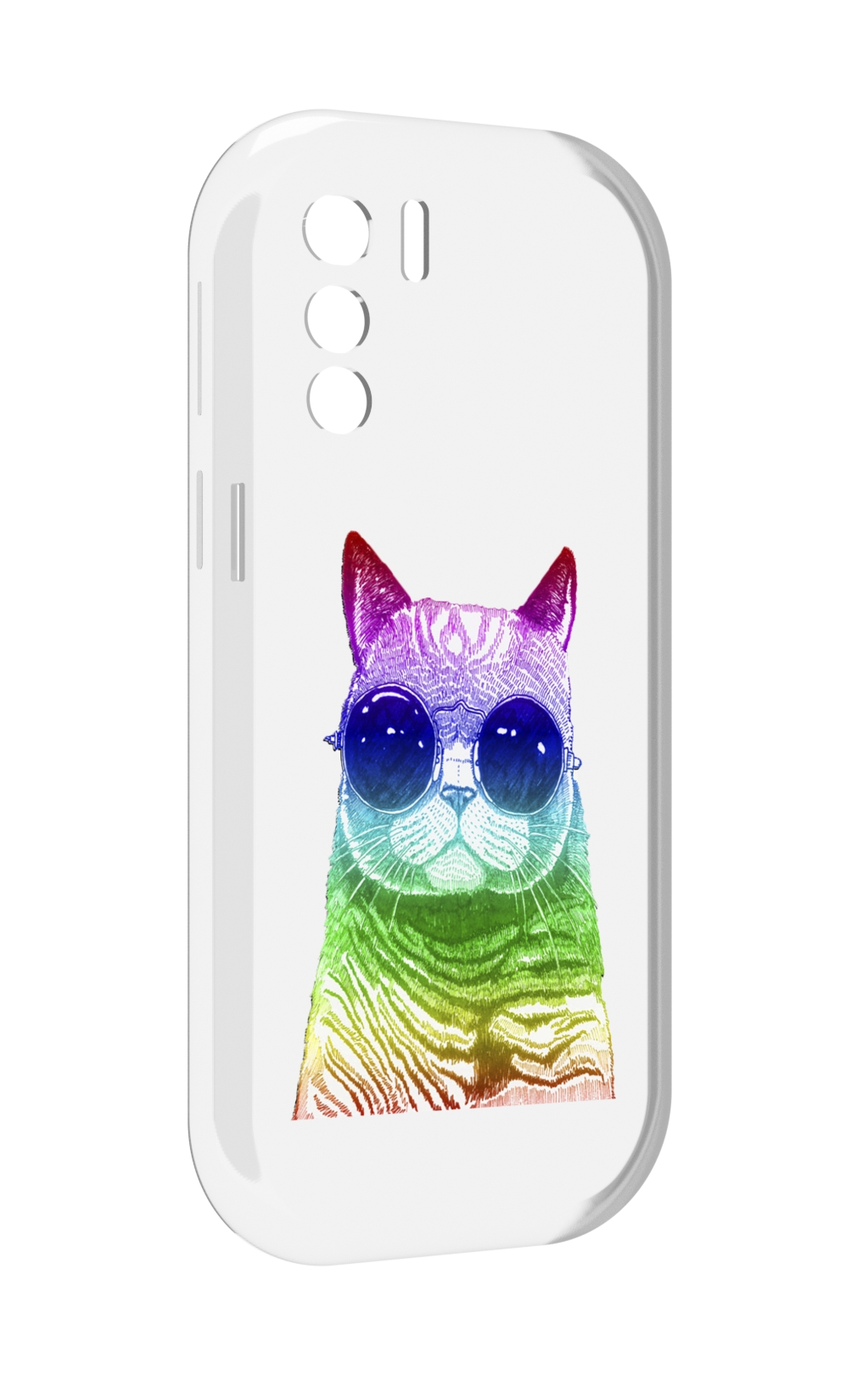 

Чехол MyPads Кот в очках для UleFone Note 13P, Прозрачный, Tocco