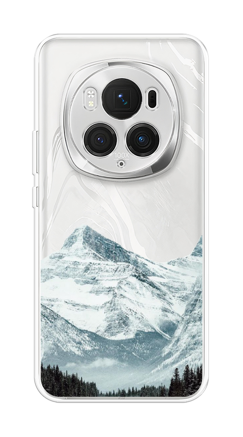 

Чехол на Honor Magic 6 Pro "Горы арт 1", Белый;зеленый, 6123750-1
