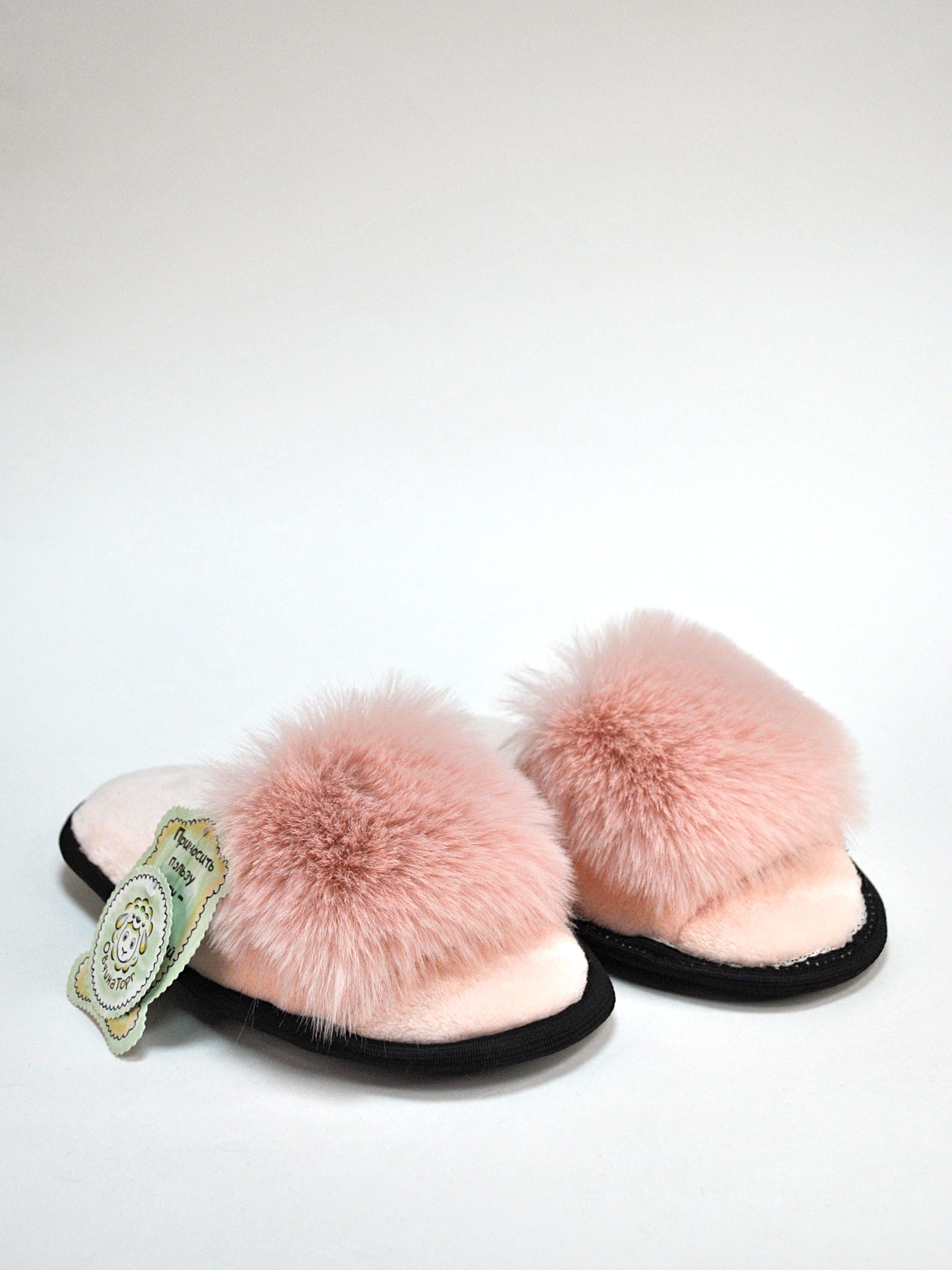 

Тапочки женские ОвчинаТорг Fluffy розовые 36 RU, Розовый, Fluffy