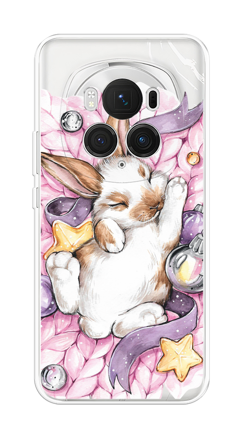 

Чехол на Honor Magic 6 Pro "Кролик спит", Розовый;белый, 6123750-1