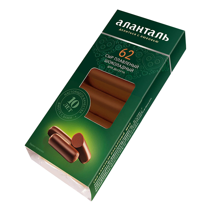 

Плавленый сыр Аланталь № 62 с добавлением какао 40% БЗМЖ 140 г