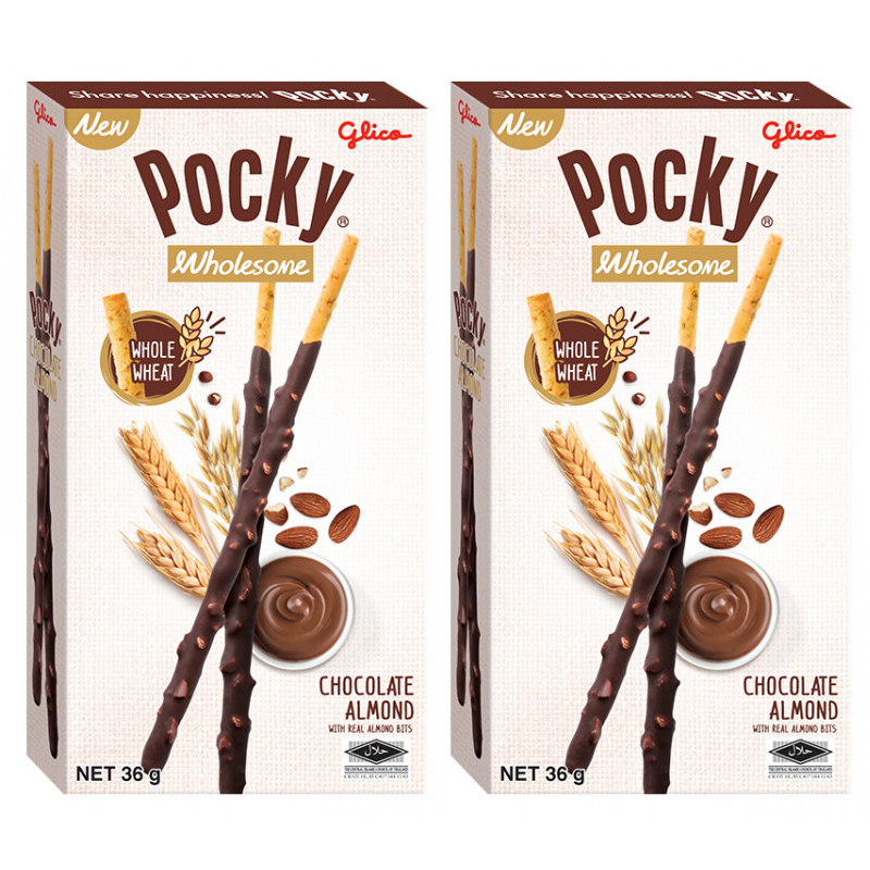 

Печенье Glico Pocky с миндалем и шоколадом, 2 шт. по 36 г