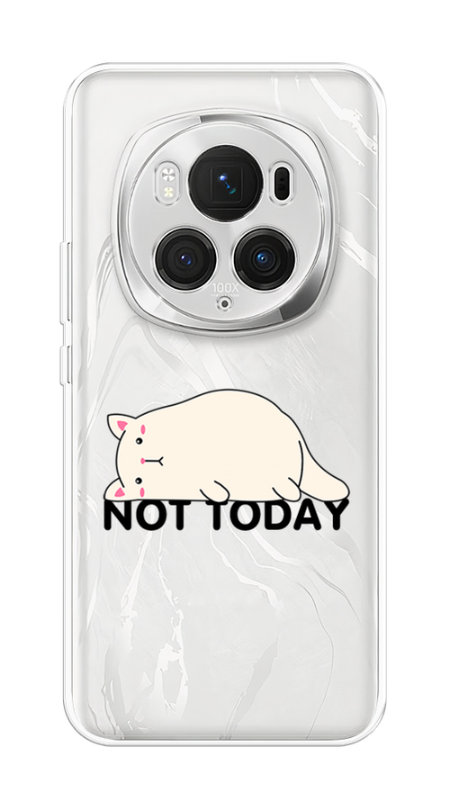 

Чехол на Honor Magic 6 Pro "Cat not today", Белый;розовый;черный, 6123750-1