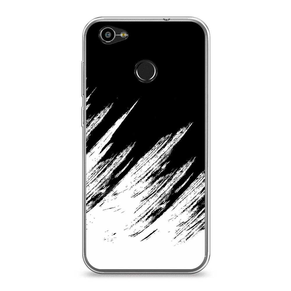 

Чехол Awog на ZTE Blade A6 / ЗТЕ Блэйд A6 "Черно белые брызги", 132350-3