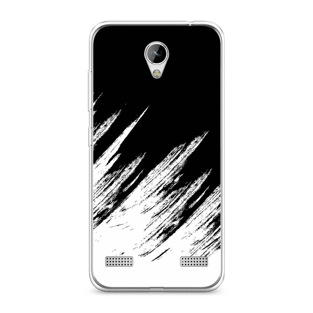 

Чехол Awog на ZTE Blade A520 / ЗТЕ Блэйд A520 "Черно белые брызги", 132050-3