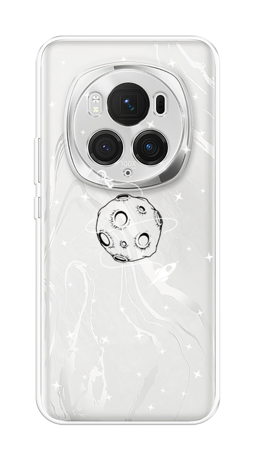 

Чехол на Honor Magic 6 Pro "Полет вокруг луны", Белый;серый;черный, 6123750-1