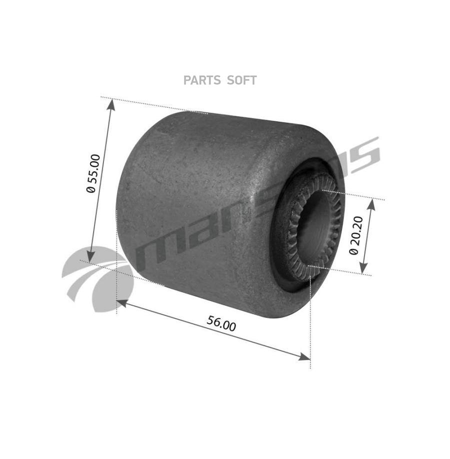 

200.106 Сайлентблок Стабилизатора D20Xd55X50/56Mm Daf 65/75/85/95/1200-2700