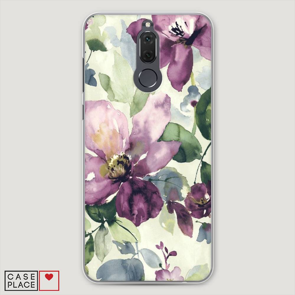 

Чехол Awog "Сиреневые цветы-акварель" для Huawei Nova 2i