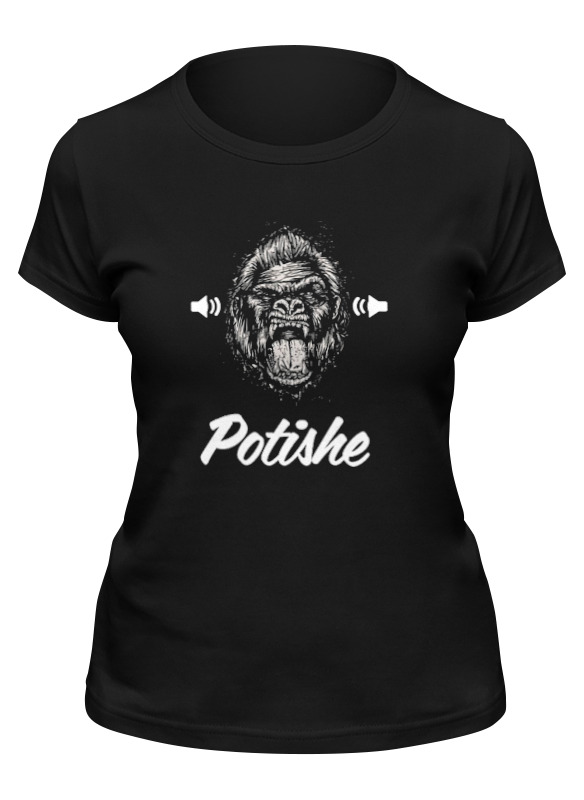 

Футболка женская Printio Potishe inc черная 2XL, Черный, Potishe inc