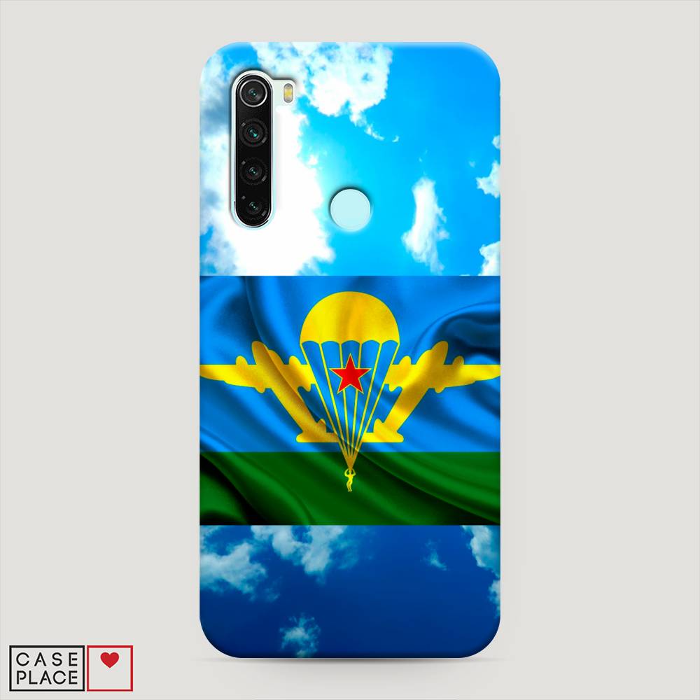 фото Пластиковый чехол "вдв флаг в небесах" на xiaomi redmi note 8 awog