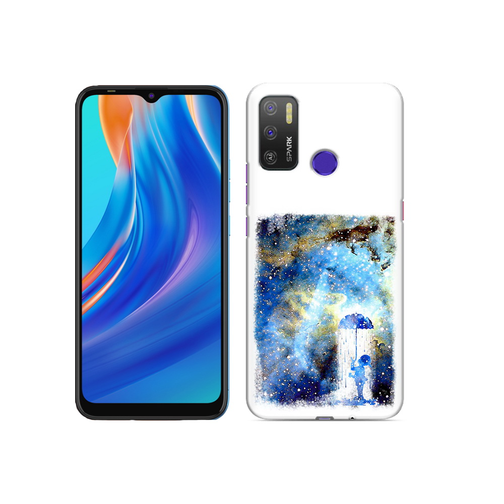 

Чехол MyPads Tocco для Tecno Spark 5 Air мальчик в небе, Прозрачный, Tocco