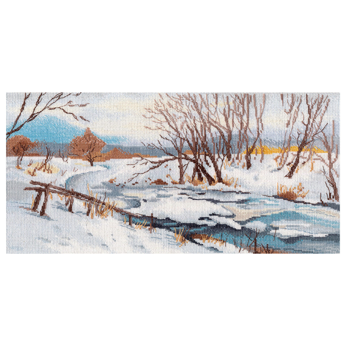 

Набор для вышивания ОВЕН Берег реки, арт. 1612, 35*18 см