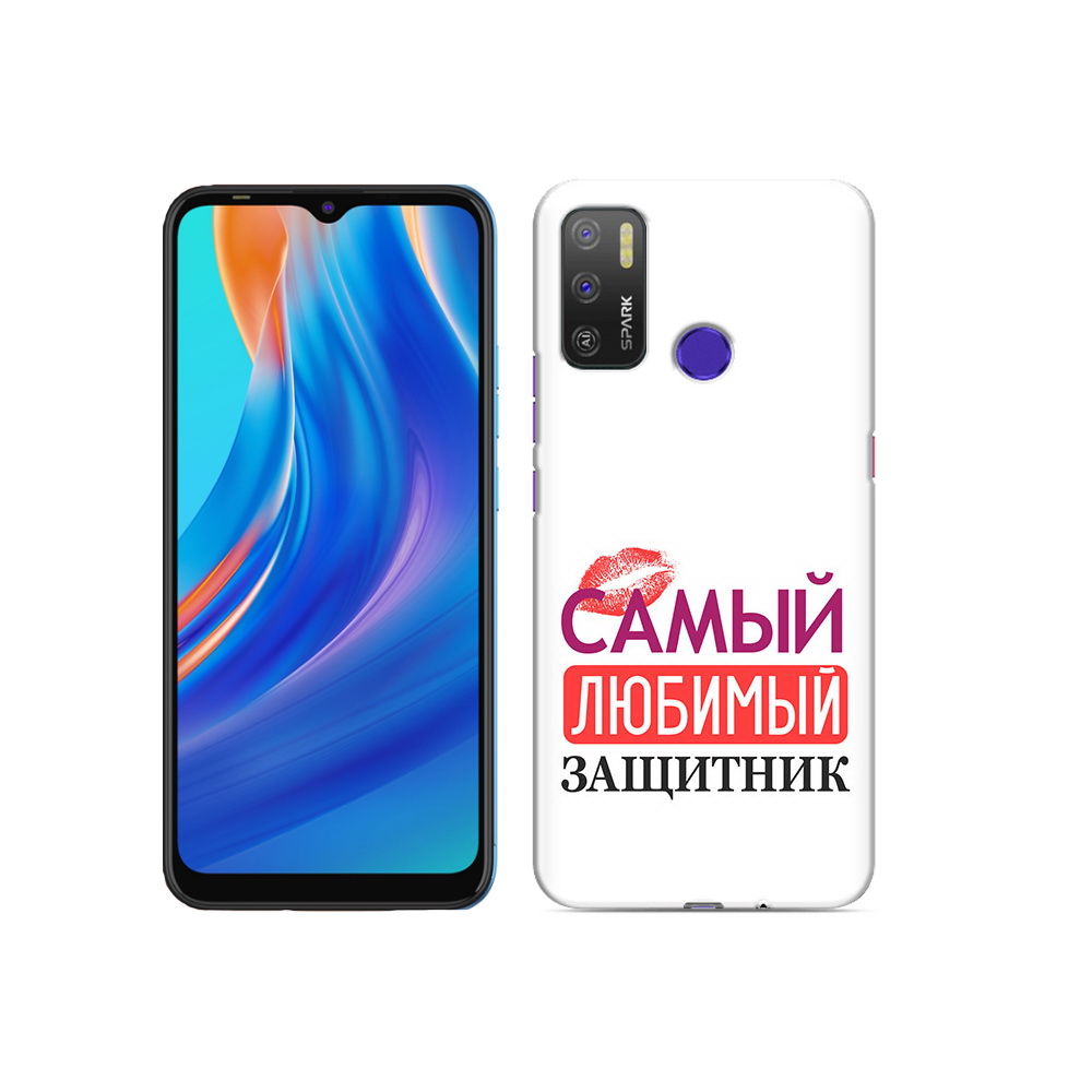 

Чехол MyPads Tocco для Tecno Spark 5 Air любимый защитник, Прозрачный, Tocco
