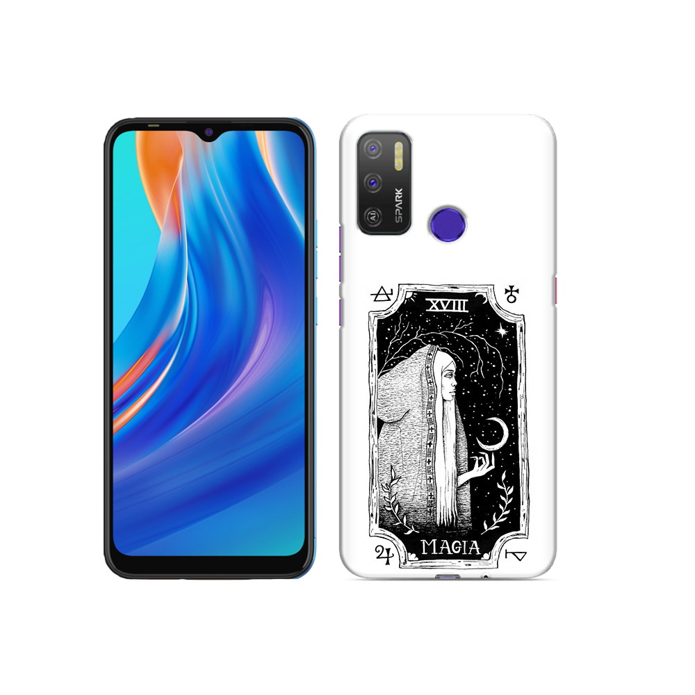 

Чехол MyPads Tocco для Tecno Spark 5 Air лунная магия, Прозрачный, Tocco