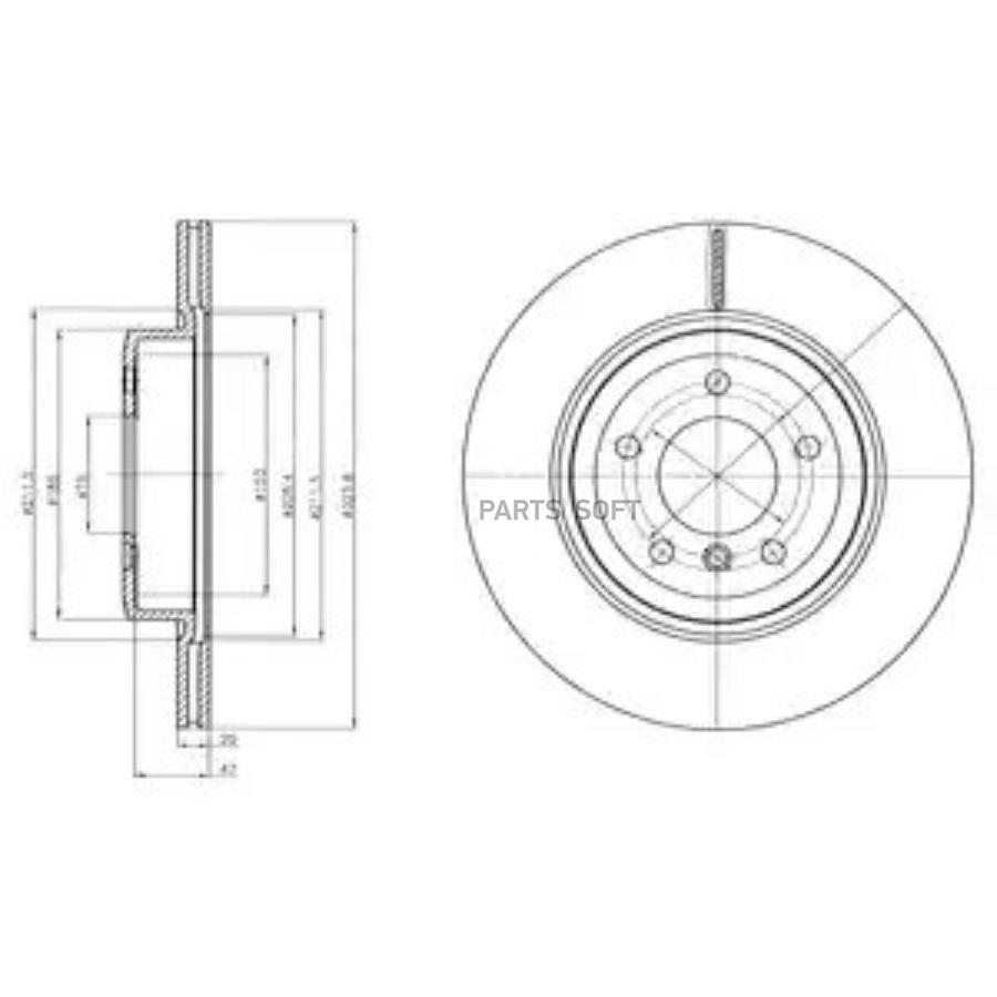 

Тормозной Диск Delphi Bg4325C