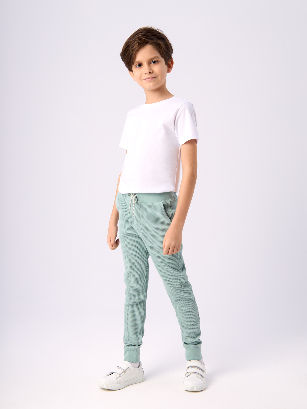 

Брюки H&M для мальчиков, бирюзовый-009, размер 128, 940977009, 940977009