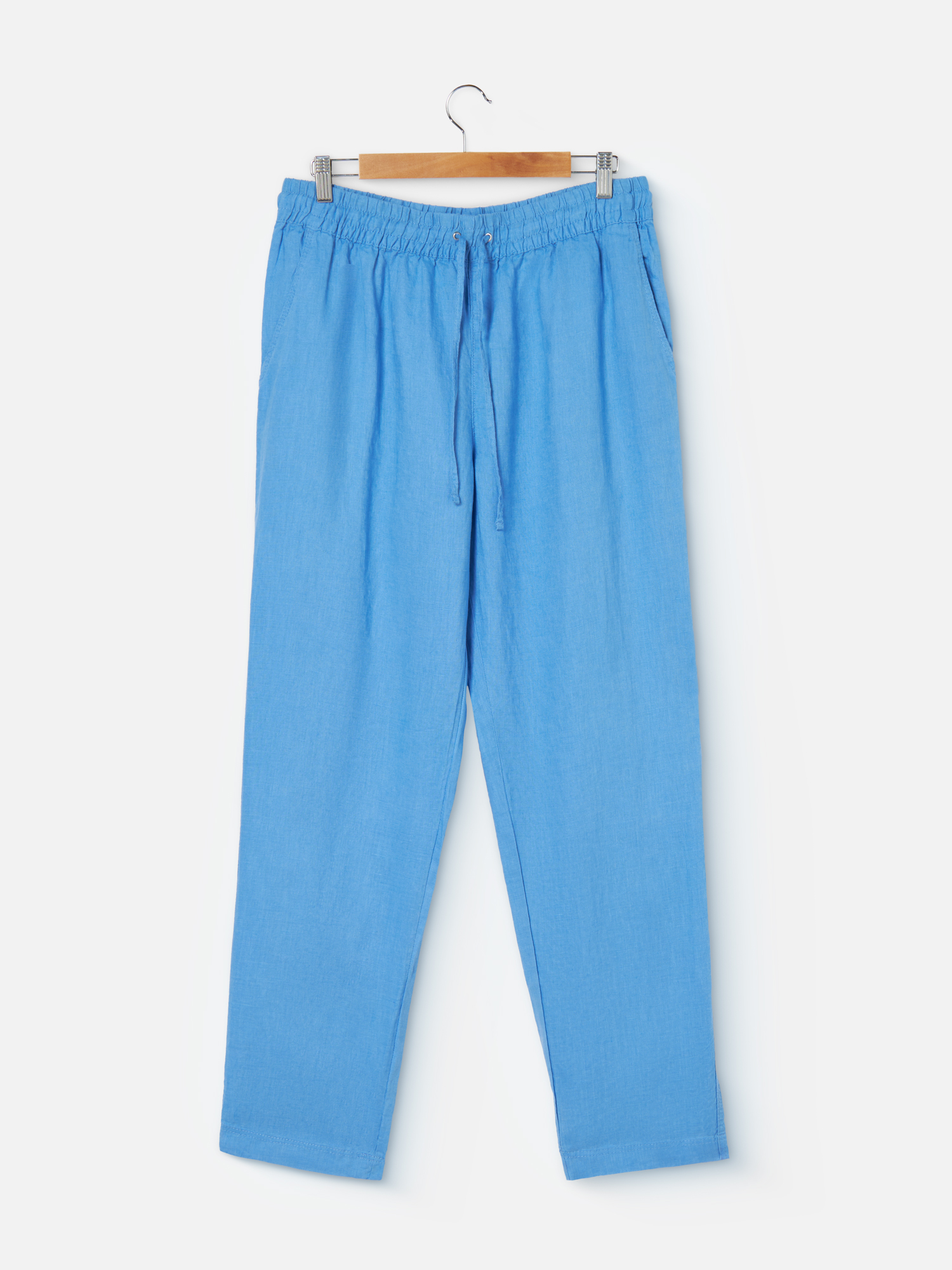 

Брюки женские H&M 954891017 голубые L, Голубой, 954891017