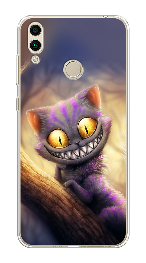 

Чехол Awog на Honor 8C "Cheshire Cat", Фиолетовый;желтый, 67150-1