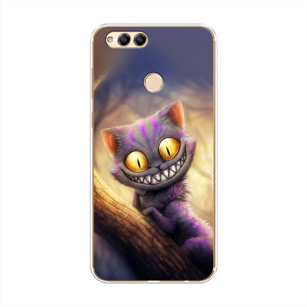 

Чехол Awog на Honor 7X "Cheshire Cat", Фиолетовый;желтый, 63750-1