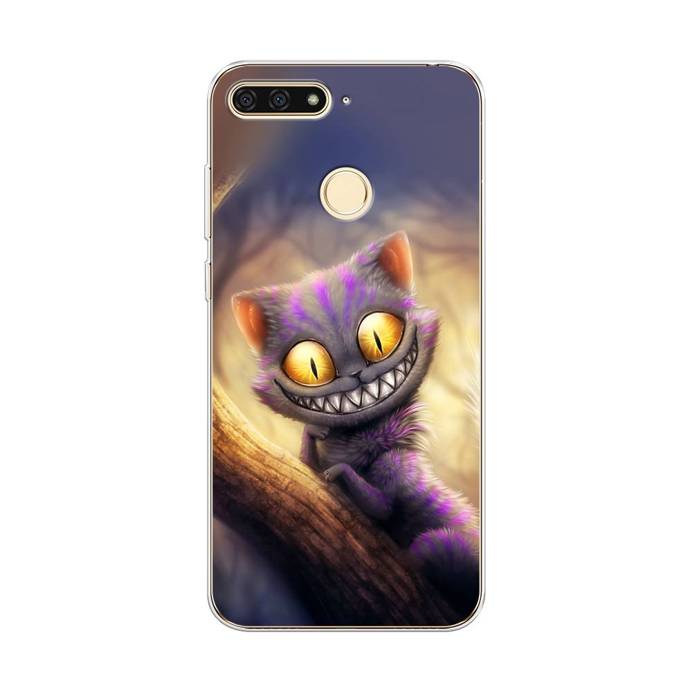 

Чехол Awog на Honor 7C "Cheshire Cat", Фиолетовый;желтый, 64550-1