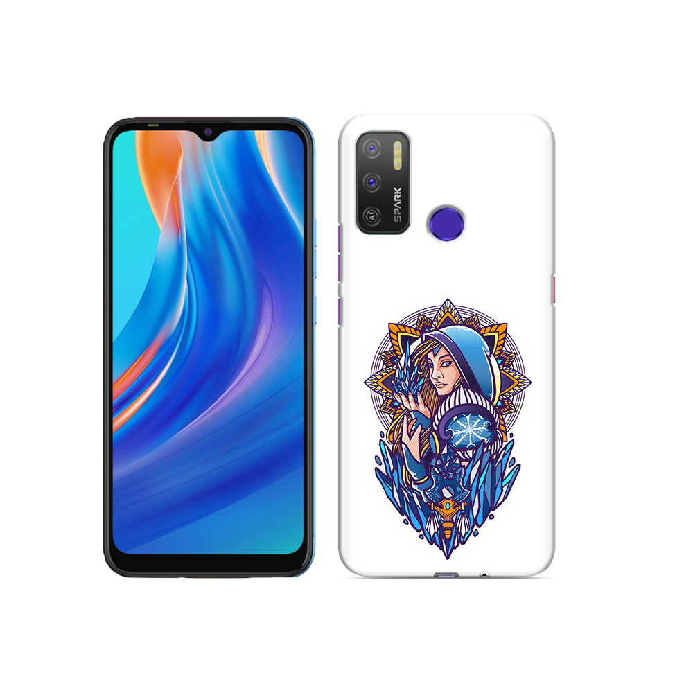 

Чехол MyPads Tocco для Tecno Spark 5 Air кристал мейден дота 2, Прозрачный, Tocco