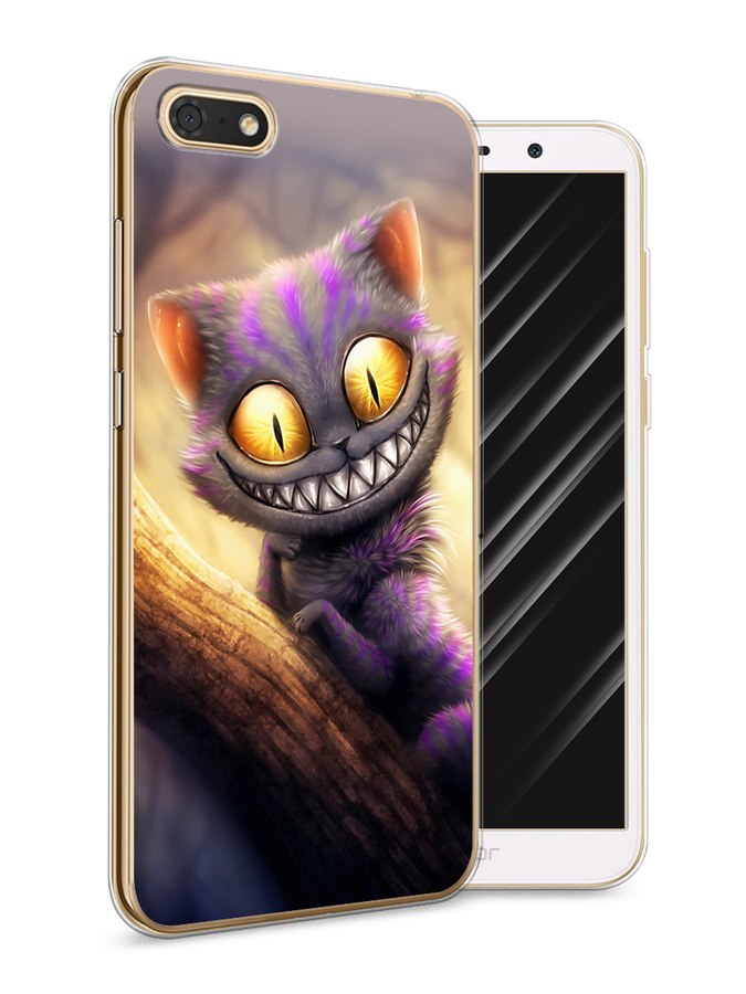 

Чехол Awog на Honor 7A "Cheshire Cat", Фиолетовый;желтый, 65250-1