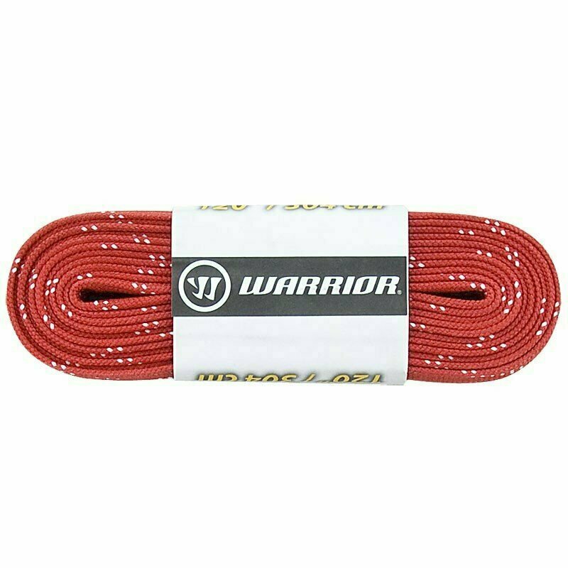 Шнурки для коньков Warrior Laces Wax арт.LAW-RD-096, полиэстер, 244см, красн