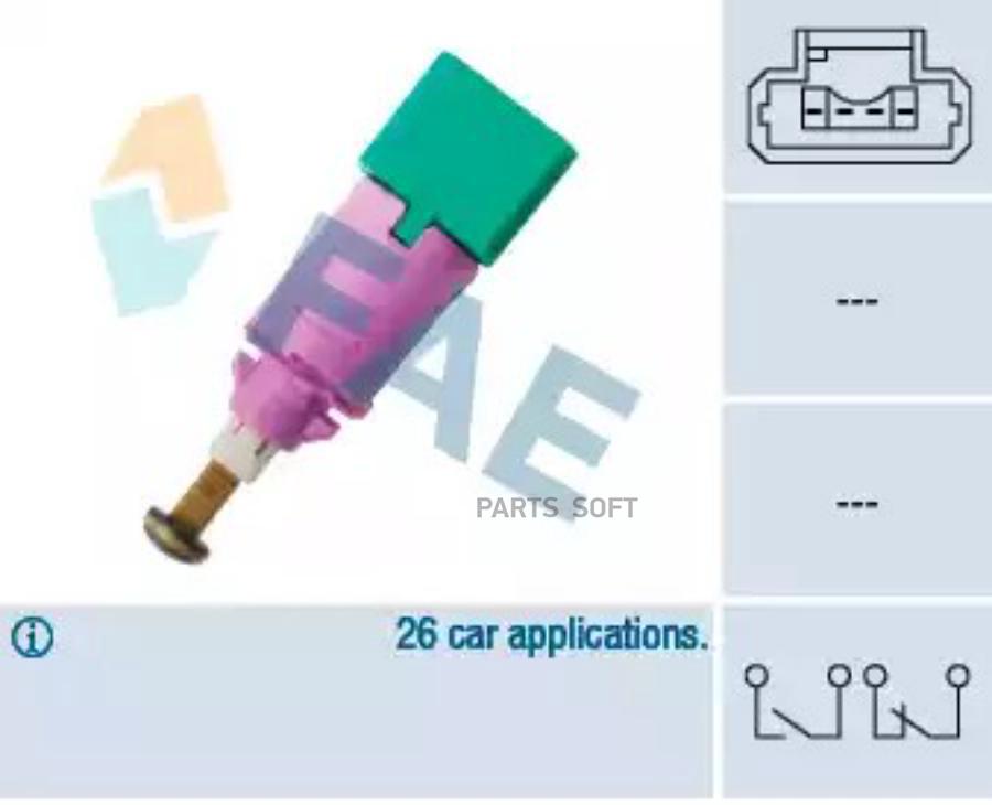 

Датчик Стоп-Сигнала Renault 253200003r FAE арт. 24904, 24904