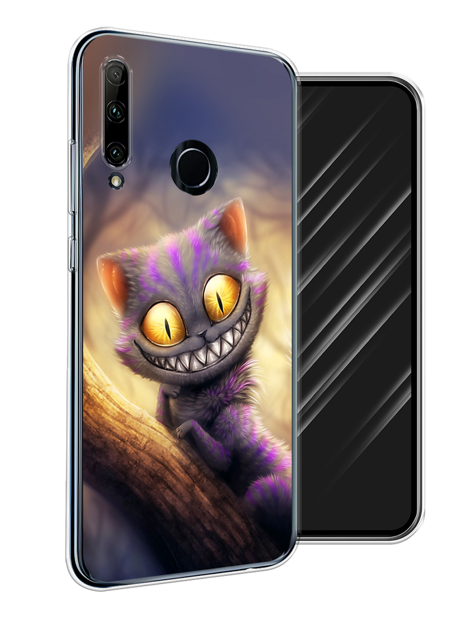 

Чехол Awog на Honor 20 Lite 2019 "Cheshire Cat", Фиолетовый;желтый, 68950-1