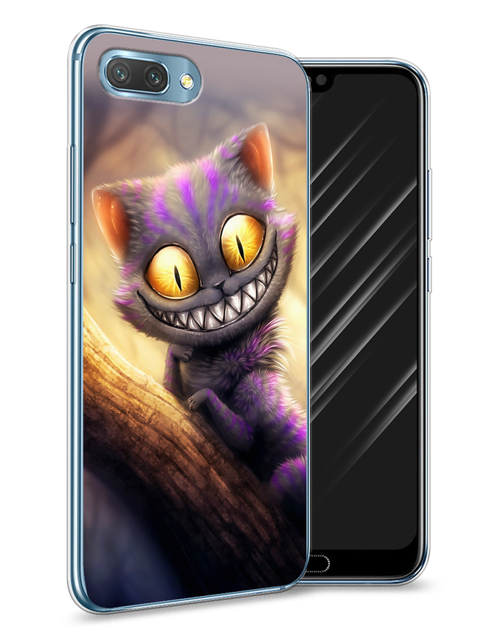 

Чехол Awog на Honor 10 "Cheshire Cat", Фиолетовый;желтый, 65350-1