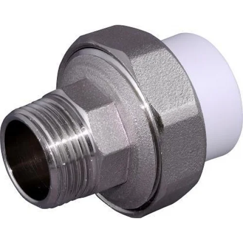 

Муфта комбинированная разъемная PPR 25x1/2" с наружней резьбой (Американка) Россия